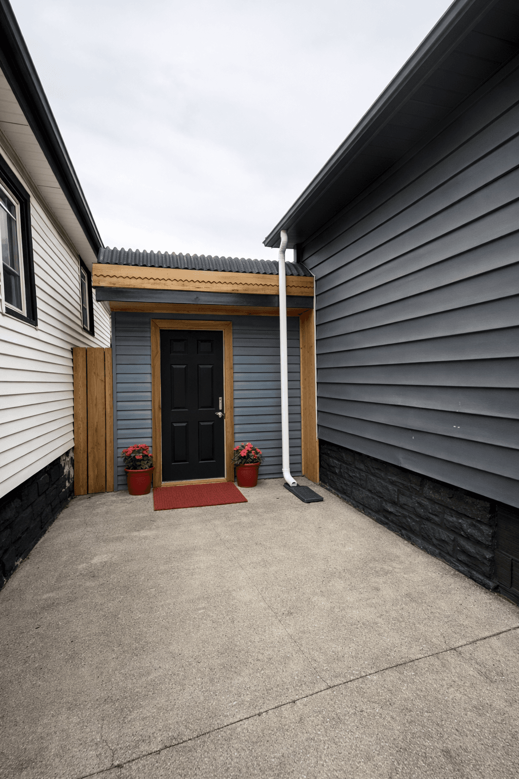 Private entrance to the 1-bedroom addition at 831 Partington Ave in Windsor, Ontario.